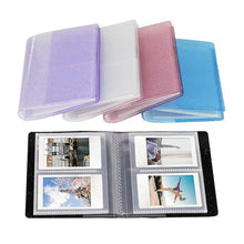Load image into Gallery viewer, 64 Pockets 3 Inch Quicksand Photo Album Mini Instant Picture Storage Organizer Family Scrapbook Albums Family Anniversary Gift For Couple

