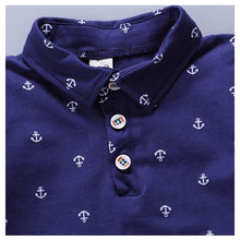 Load image into Gallery viewer, Modern Luxury Baby Boys T shirt And Shorts Anchor Printed Children's Clothing in Elegant  Deisgn
