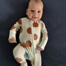 Load image into Gallery viewer, A Baby Station - Pumpkin Bamboo Onesie
