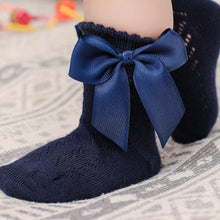 Load image into Gallery viewer, Bowknot Baby Girls Cotton Socks For Children Princess Socks For Newborn Baby Clothing In Modern Style
