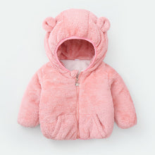 Load image into Gallery viewer, Modern Winter Fleece Children's Sweater Boys and Girls Hoodie Jacket Warm Baby Coat  With Bear Ears
