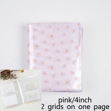 Load image into Gallery viewer, 72 Pockets Book Album for PVC 3/4/5/6 Inch Album Daisy Printing 3 inch Photo paper Mini Films Transparent Photo Album Book Gifts For Friends And Coin Collectors
