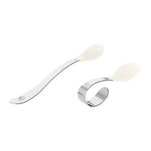 Load image into Gallery viewer, Silicone and Stainless Steel Training Spoons
