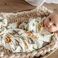 Load image into Gallery viewer, Bamboo Muslin Swaddle - Safari
