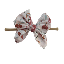Load image into Gallery viewer, Sailor Bow Baby Girl Nylon Headband Bow Clips
