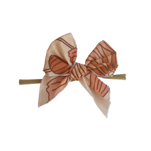 Load image into Gallery viewer, Sailor Bow Baby Girl Nylon Headband Bow Clips
