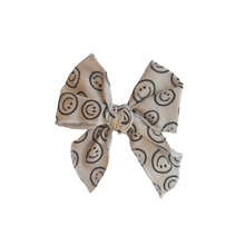 Load image into Gallery viewer, Sailor Bow Baby Girl Nylon Headband Bow Clips
