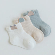 Load image into Gallery viewer, 3 Pairs  Cartoon Candy Color Cotton Fashion Elastic Band Socks For Newborn Boys And Girls
