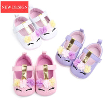 Load image into Gallery viewer, Baby Girls Flower Spring Autumn Luxury Leather Soft Sole Shoes High Quality Breathable And Flexible Baby Girl Shoe
