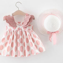 Load image into Gallery viewer, Luxury Handmade Elegant Modern Newborn Baby Girl Birthday &amp; Princess Baby Dress With Hat
