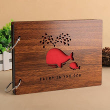 Load image into Gallery viewer, 8 Inch Wood Cover Albums Handmade Pasted Photo Album Personalized Baby Lovers DIY Photo Albums Birthday Gift Family Scrapbook Albums Family Anniversary Gift For Couple
