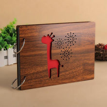 Load image into Gallery viewer, 8 Inch Wood Cover Albums Handmade Pasted Photo Album Personalized Baby Lovers DIY Photo Albums Birthday Gift Family Scrapbook Albums Family Anniversary Gift For Couple
