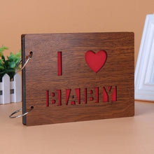 Load image into Gallery viewer, 8 Inch Wood Cover Albums Handmade Pasted Photo Album Personalized Baby Lovers DIY Photo Albums Birthday Gift Family Scrapbook Albums Family Anniversary Gift For Couple
