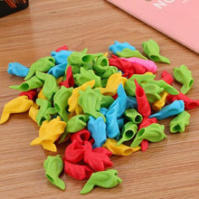 Load image into Gallery viewer, 80 Pcs Silicone Pencil Writing Correction Device for For Child Children Learning Aid Grip Stationery Fish Pen Grip Holder Writing Aid Pencil Holder for Children Students Adults Silicone Pen Grip Corrector
