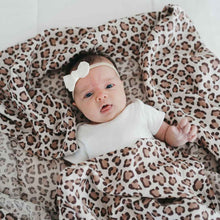 Load image into Gallery viewer, Bamboo Muslin Swaddle in Leopard
