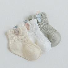 Load image into Gallery viewer, 3 Pairs  Cartoon Candy Color Cotton Fashion Elastic Band Socks For Newborn Boys And Girls
