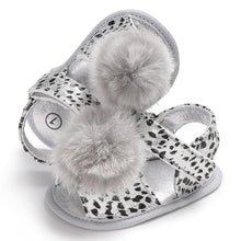 Load image into Gallery viewer, Baby 0-18M Newborn Children Shoes Leopard Cute Ball Wear Non-slip Shoes High Quality Soft And Comfortable Shoe
