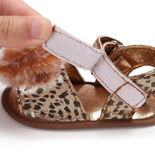 Load image into Gallery viewer, Baby 0-18M Newborn Children Shoes Leopard Cute Ball Wear Non-slip Shoes High Quality Soft And Comfortable Shoe
