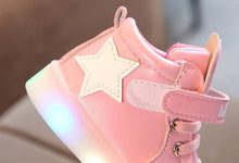 Load image into Gallery viewer, Girl LED Lights Shoes Flexible Casual Design Comfortable Soft Toddler Shoe For Running Walking Excellent Gift
