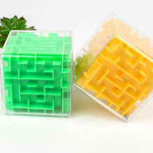 Load image into Gallery viewer, 3D Maze Magic Cube Transparent Six-sided Puzzle Speed Cube Rolling Ball Game Maze Toys for Children Educational
