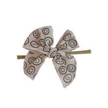 Load image into Gallery viewer, Sailor Bow Baby Girl Nylon Headband Bow Clips
