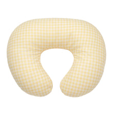 Load image into Gallery viewer, Yellow Gingham Ruffle Nursing Pillow Cover
