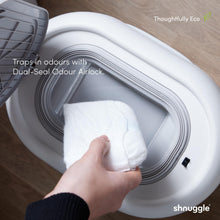 Load image into Gallery viewer, Shnuggle Eco-Touch Nappy Bin Diaper Pail + 30 Better Bag Liners
