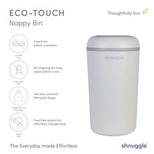 Load image into Gallery viewer, Shnuggle Eco-Touch Nappy Bin Diaper Pail
