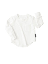 Load image into Gallery viewer, Long Sleeve Pocket Tee - White
