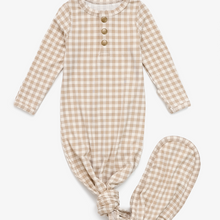 Load image into Gallery viewer, Gingham Print Knotted Sleeper
