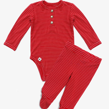 Load image into Gallery viewer, Red Stripe Two-Piece Set
