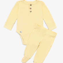 Load image into Gallery viewer, Lemon Ribbed Two-Piece Set

