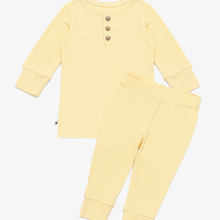 Load image into Gallery viewer, Lemon Ribbed Two-Piece Set

