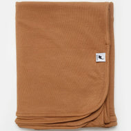 camel ribbed stretchy swaddle