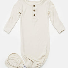 Load image into Gallery viewer, oatmeal ribbed knotted sleeper
