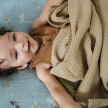 Load image into Gallery viewer, Organic Bamboo Cotton Muslin Crib Sheet in Dreamy Planes
