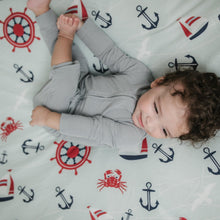 Load image into Gallery viewer, Ahoy Little One Crib Sheet
