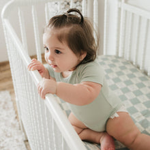 Load image into Gallery viewer, Organic Bamboo Cotton Muslin Crib Sheet in Checkered Bears
