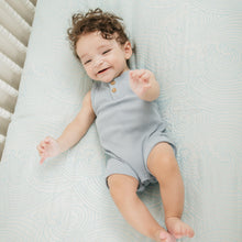Load image into Gallery viewer, Organic Crashing Sea Waves Bamboo Cotton Blend Crib Sheet

