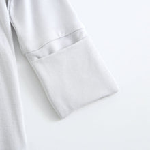 Load image into Gallery viewer, Comfy Gray Zippered Baby Romper
