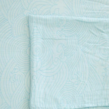 Load image into Gallery viewer, Organic Crashing Sea Waves Bamboo Cotton Blend Crib Sheet
