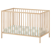 Load image into Gallery viewer, Green &amp; White Checkered Crib Sheet
