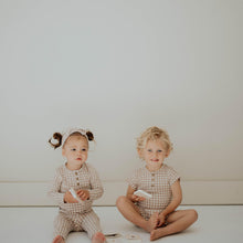 Load image into Gallery viewer, Gingham Print Two-Piece Set
