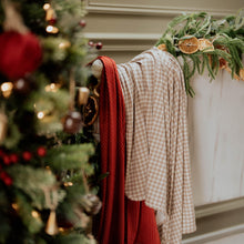Load image into Gallery viewer, Red Stripe Stretchy Swaddle

