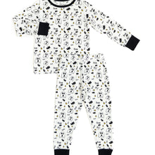 Load image into Gallery viewer, Black Trim Halloween Long Sleeve Sleep Set
