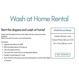 Diaper Service - Wash At Home Rental