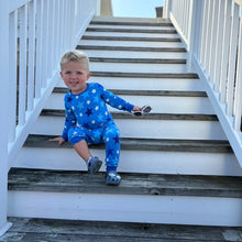 Load image into Gallery viewer, Blue Stars Long Sleeve Bamboo Set
