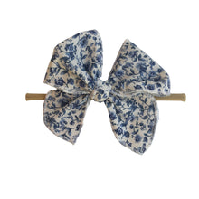 Load image into Gallery viewer, Sailor Bow Baby Girl Nylon Headband Bow Clips
