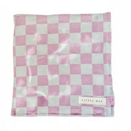 Pink & White Checkered Stretch Swaddle