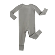 Load image into Gallery viewer, Forest Green Zippered Baby Romper
